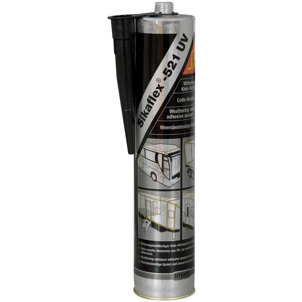 60179_703478.jpg Sigillante Sikaflex-521 UV Nero Cartuccia da 300 mL - 60179 - immagine 1