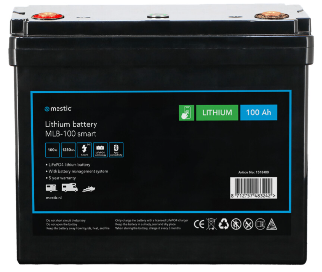 100.png BATTERIA AL LITIO MLB-100 SMART - immagine 1